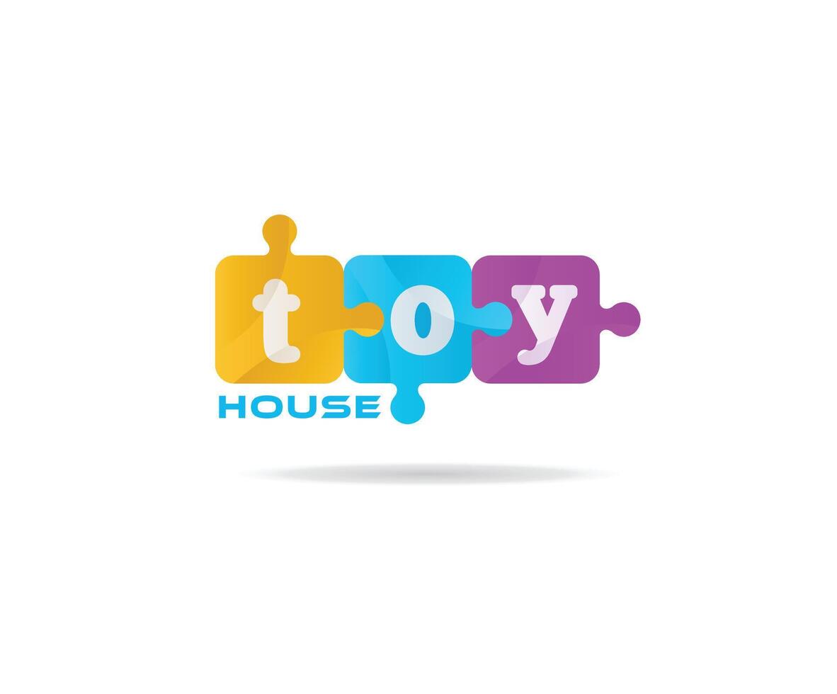 Toy shop logo vector