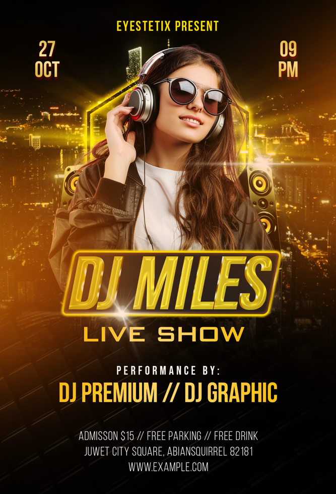 DJ Music Live Show Event Party psd