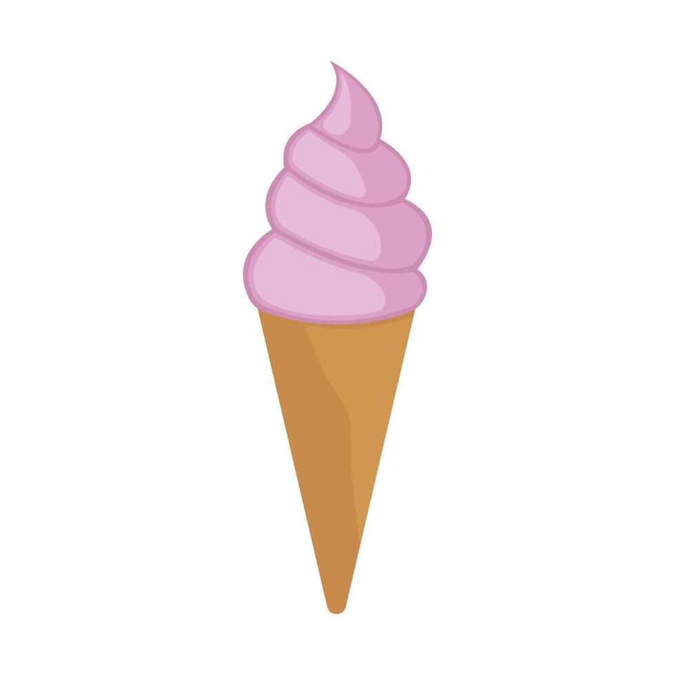 Ice cream illustration logo vector