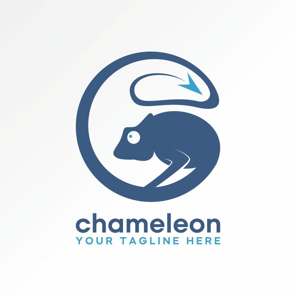 arrowhead long tail chameleon animal iguana art initial E C font zoo reptile vector