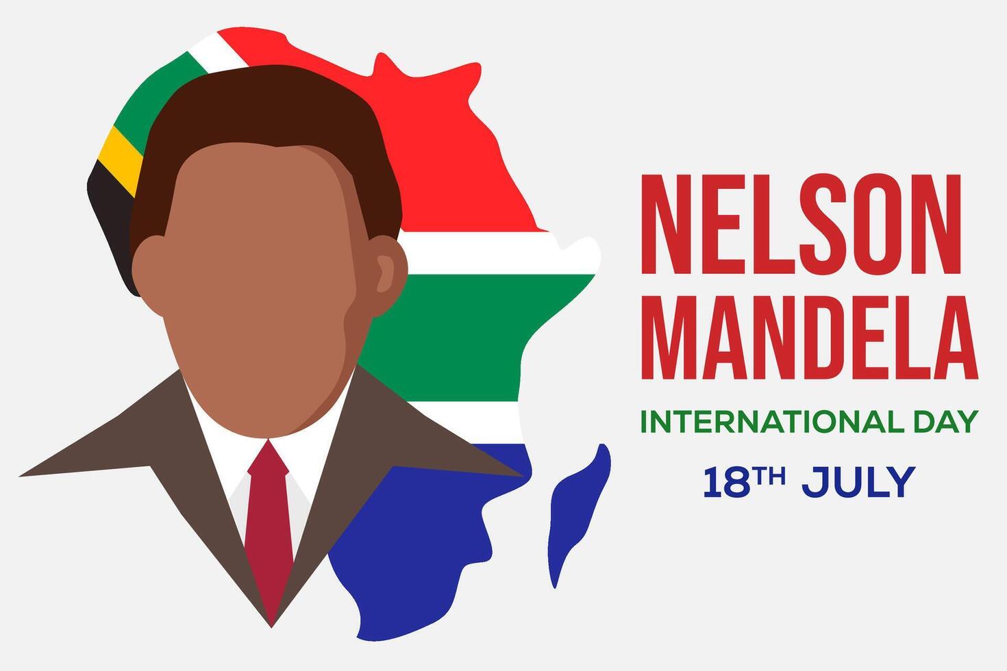 Nelson Mandela International Day background illustration vector