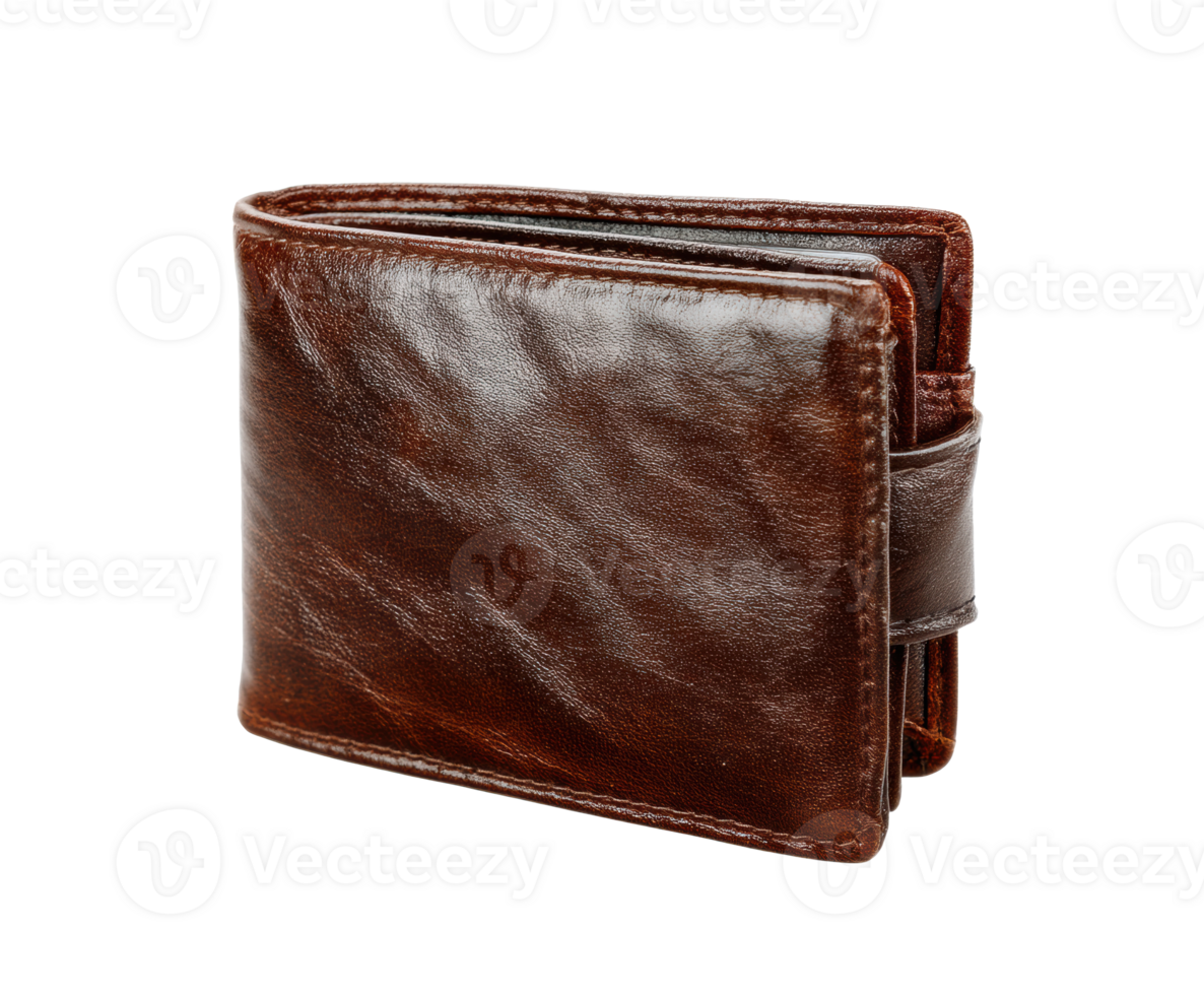 Elegant brown leather wallet for everyday use and gifting png