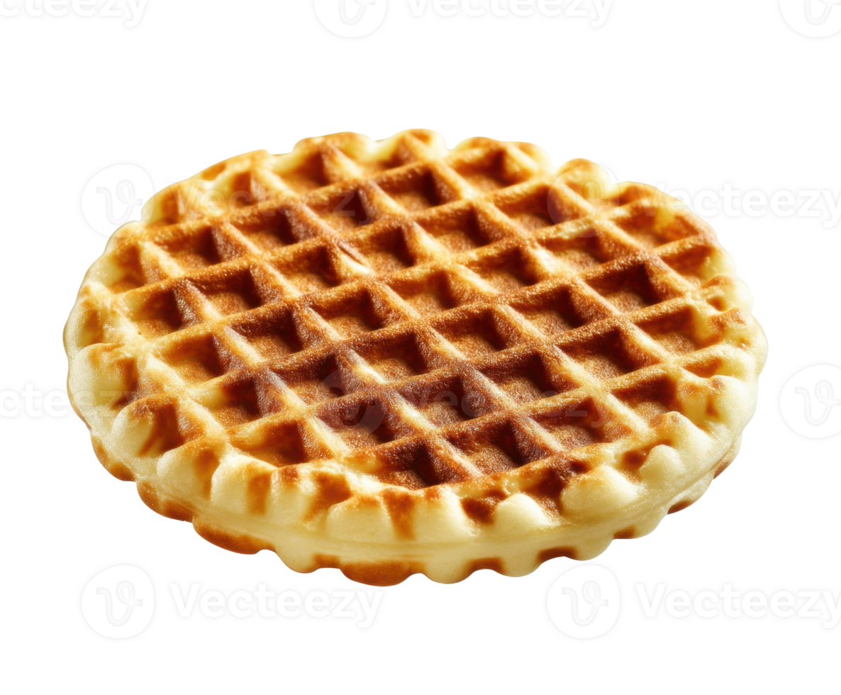 Delicious waffle for breakfast or dessert enjoyment png