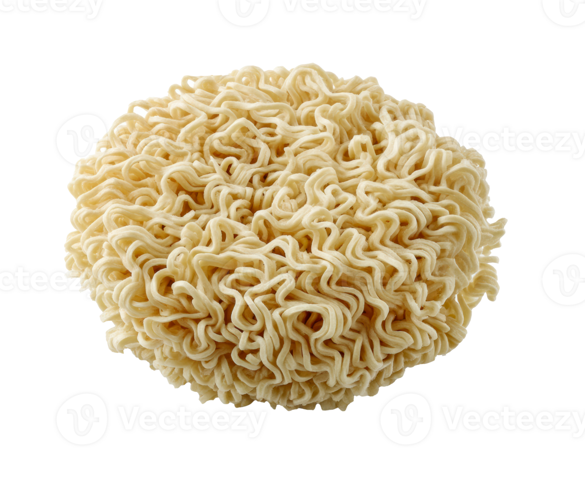 Unique shaped raw noodle bundle for culinary creativity and dishes png
