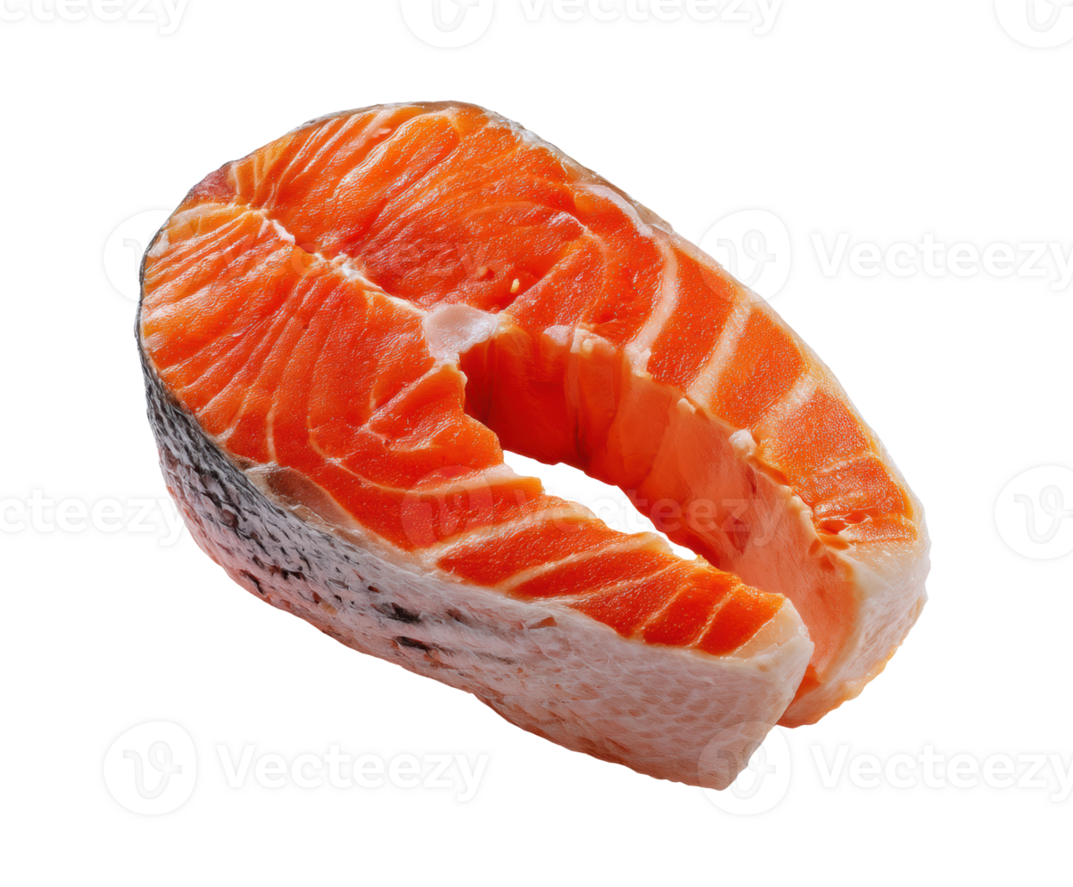Fresh salmon fillet slice for healthy meal preparation and cooking png