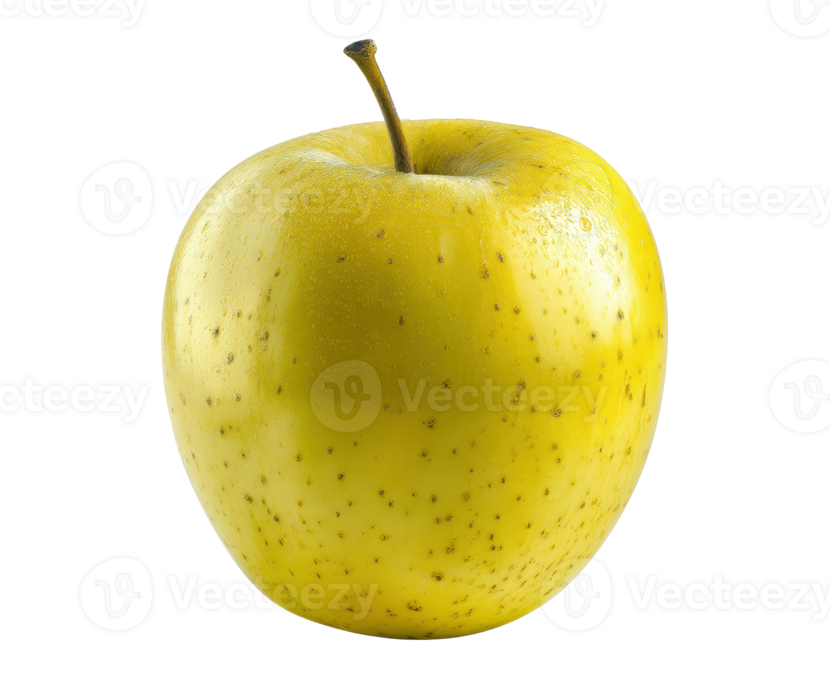 Fresh yellow apple for healthy snacking and recipes png