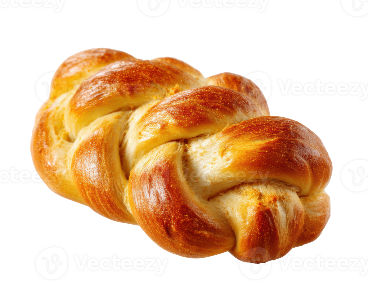 Golden braided bread loaf for festive gatherings and meals png