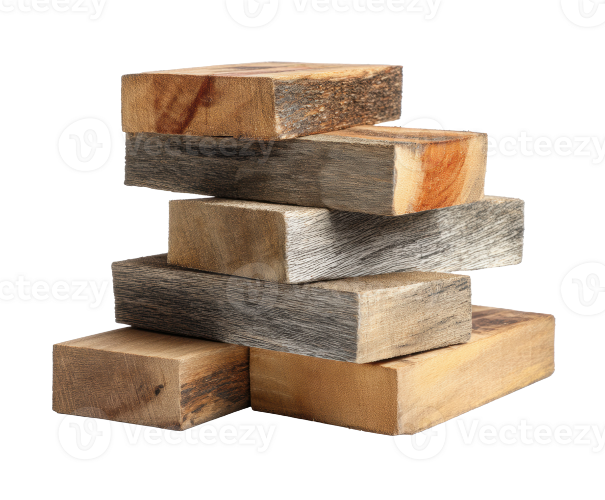 Wooden block arrangement for craft projects and decor ideas png