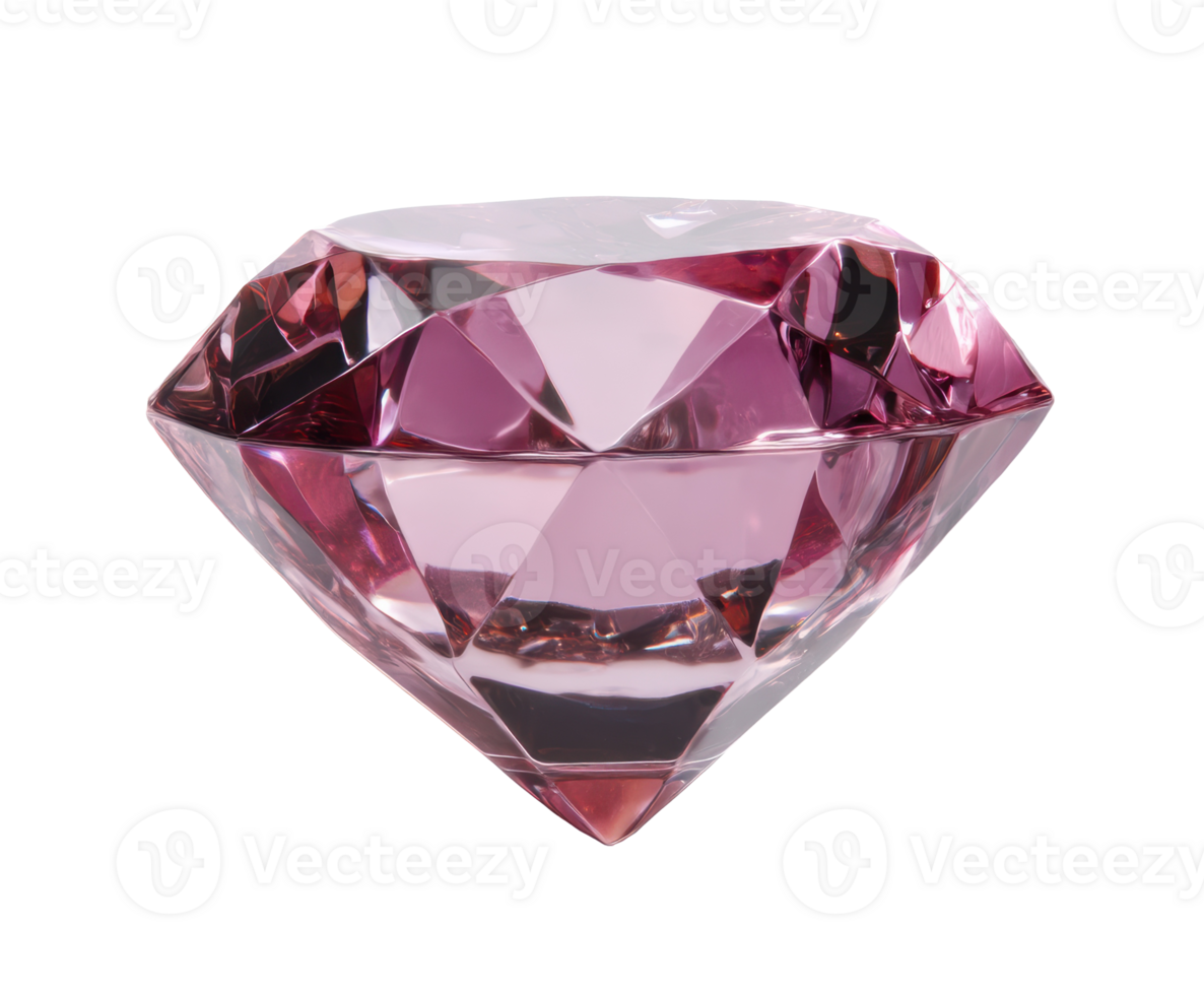 Elegant pink diamond display for artistic decoration and design png