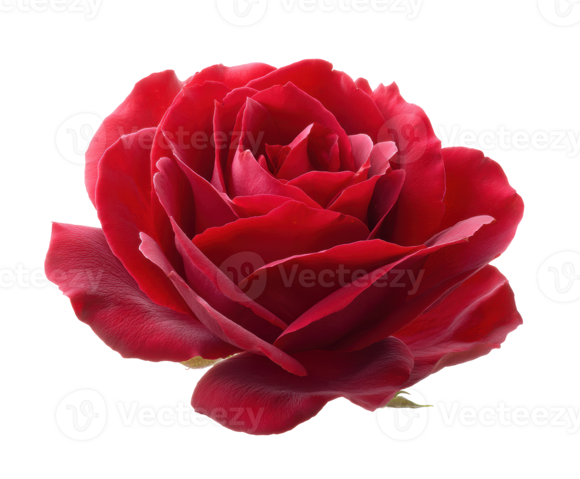 Stunning red rose in full bloom for decor purposes png
