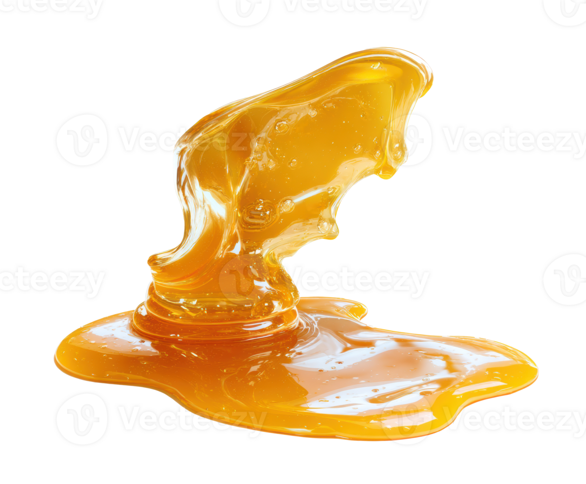 Golden honey drizzle for baking and sweetening desserts png