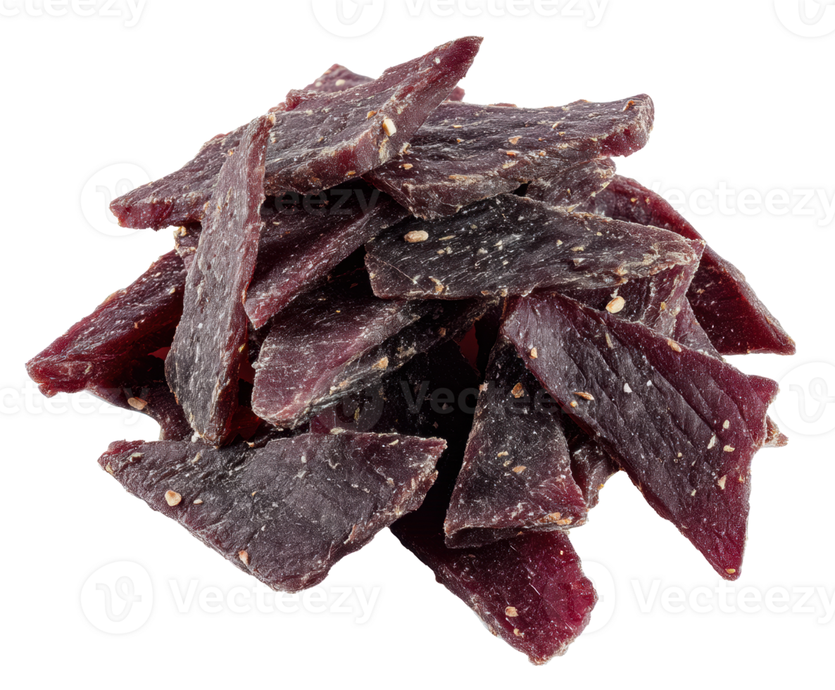 Tasty beef jerky, ideal for outdoor fun and gatherings png