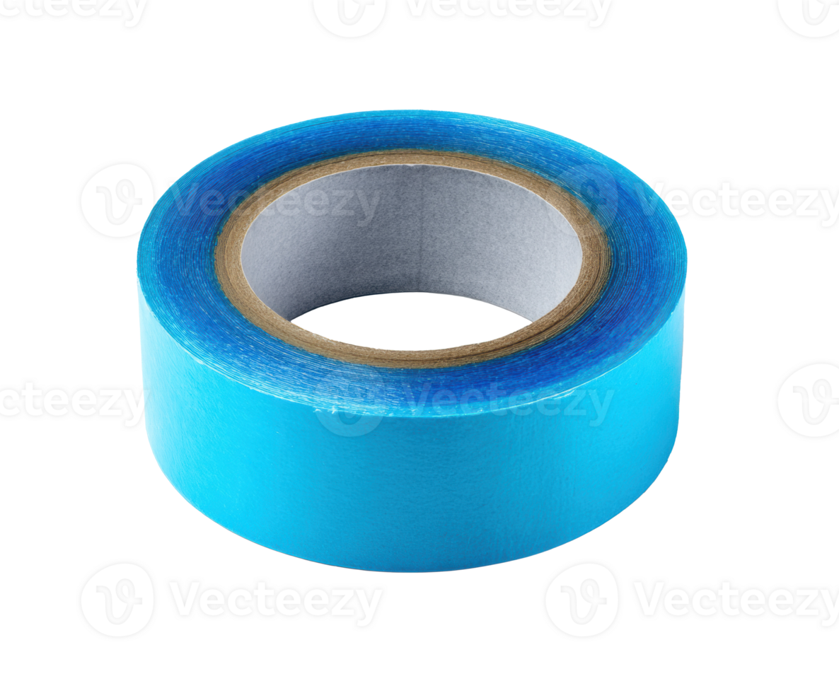 Bright blue masking tape for creative projects and DIY tasks png