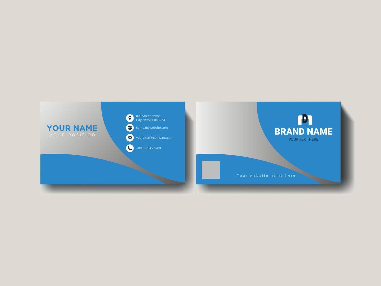 personal visiting card design vector