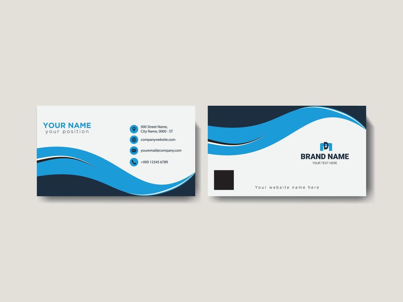 Plastic Card Finance For presentation branding vector