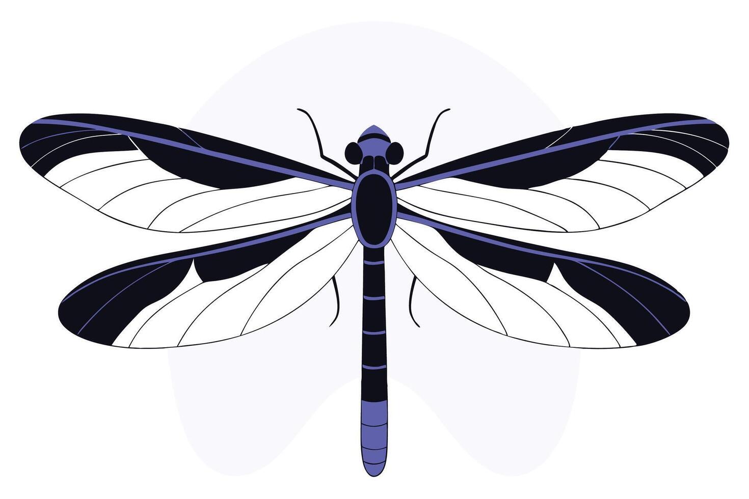 High resolution dragonfly illustration in bold colors suitable for nature inspired artwork bug enthusiast designs and colorful entomological collections vector
