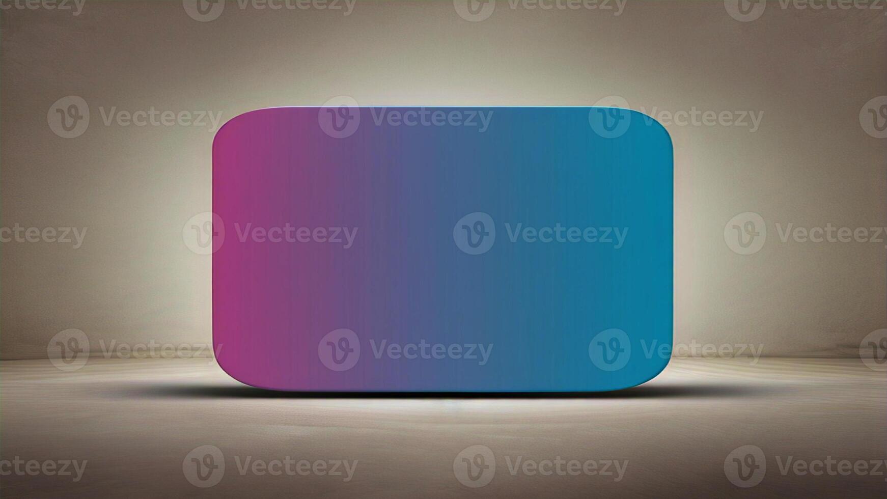 A square with a blue and pink color photo