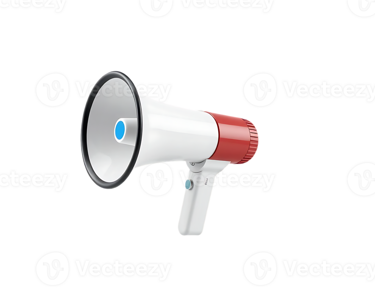 3D Rendered Megaphone for Announcements and Public Address png