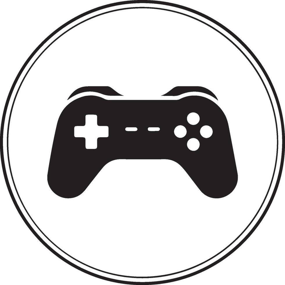Simple game controller icon design for digital use in multiple colors vector