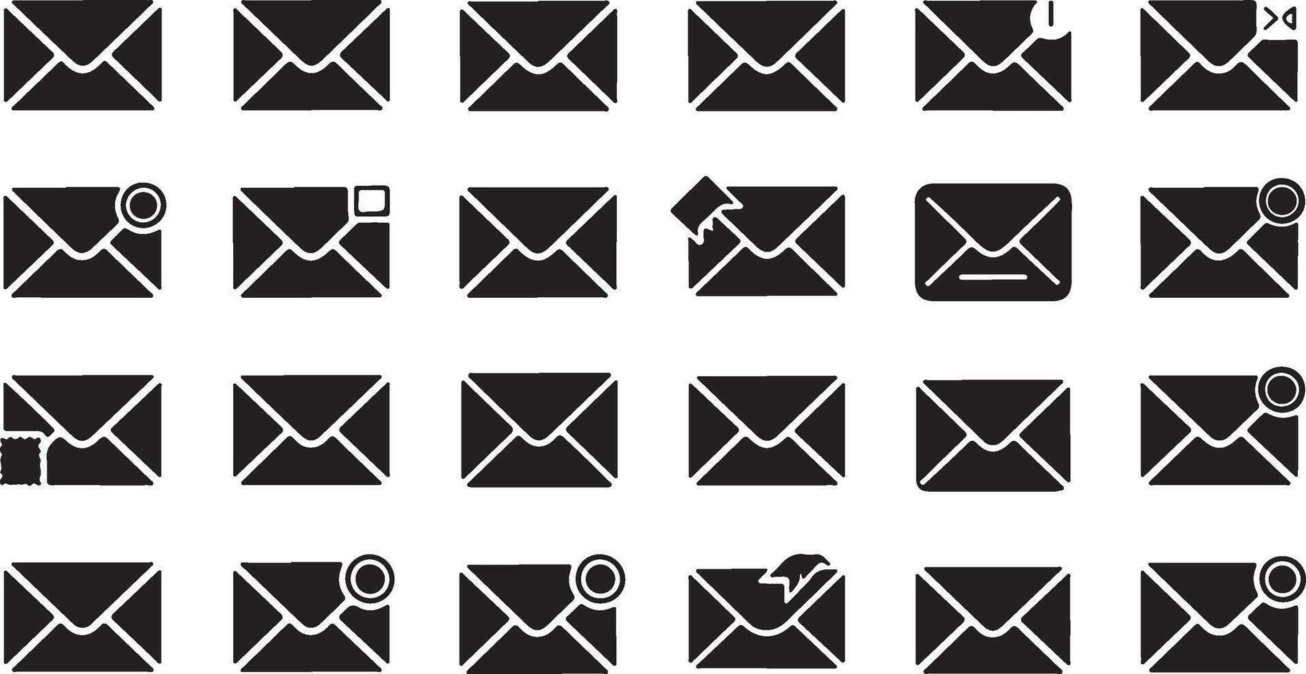 High resolution email envelope illustration for digital marketing and stationery design projects vector