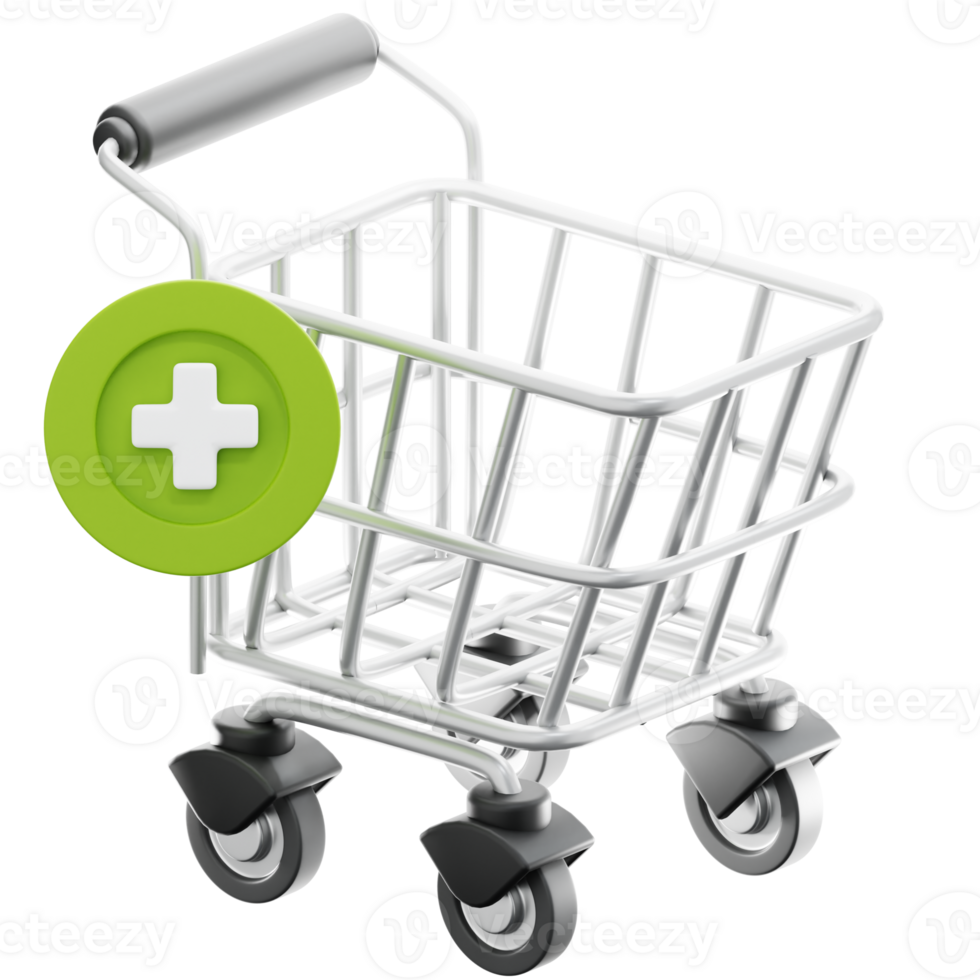 Add To Cart 3D Illustration png