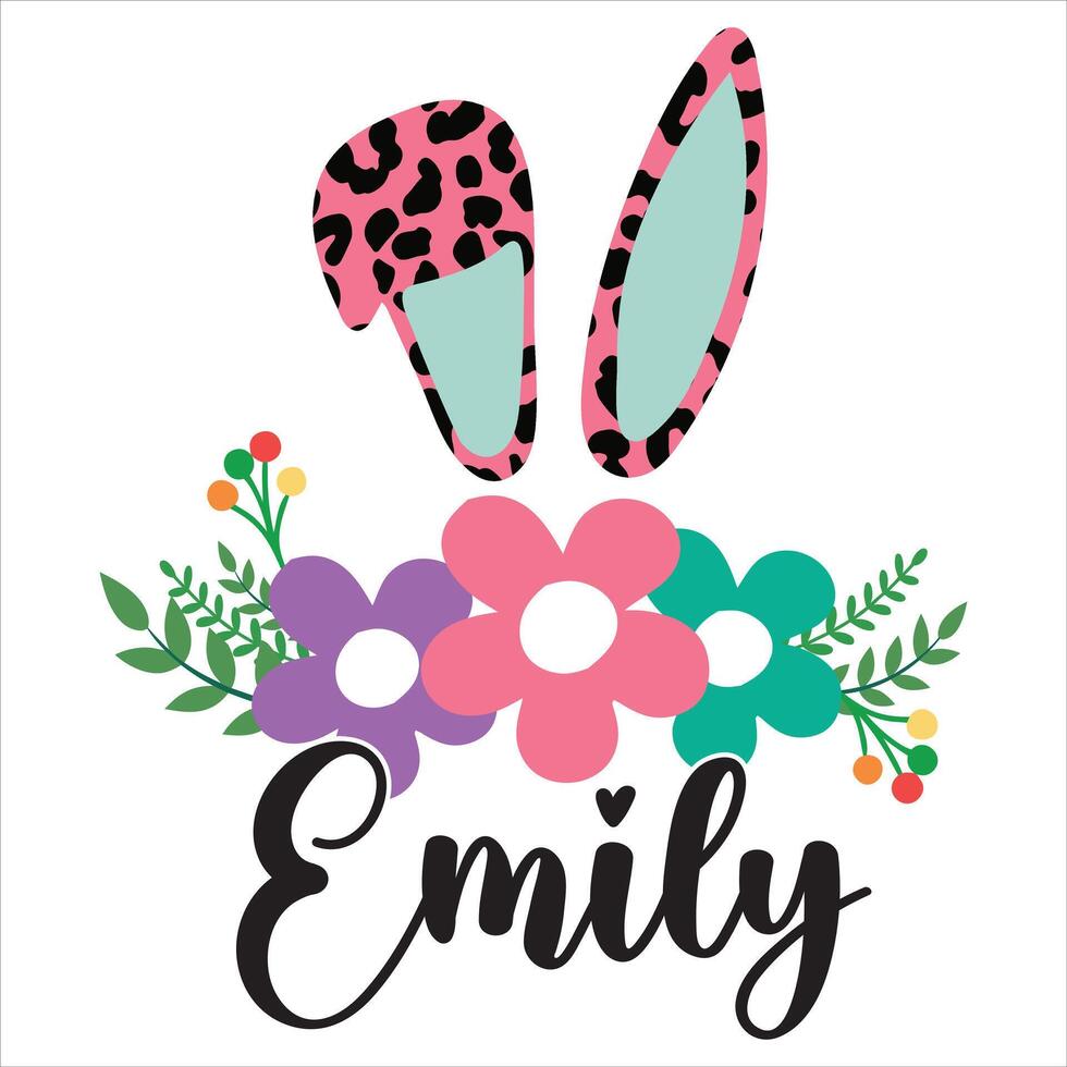 Easter Festival Christian T-shirt Design Featuring Happy Festival Art vector