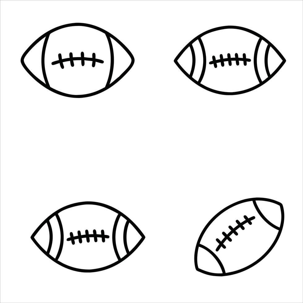 bundle of Amercian footBall illustration, Football lover clipart, footBall design sublimationion of vector