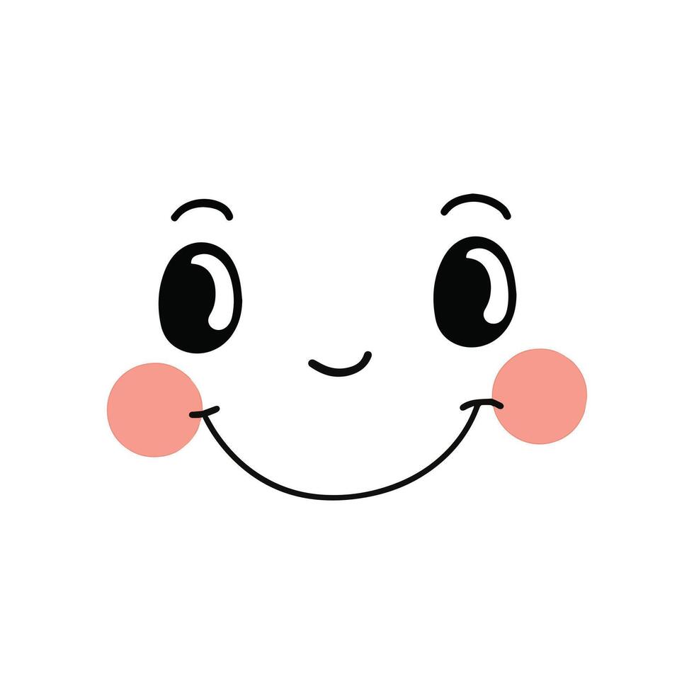 Top Comic Eye and Facial Expressions Illustration vector