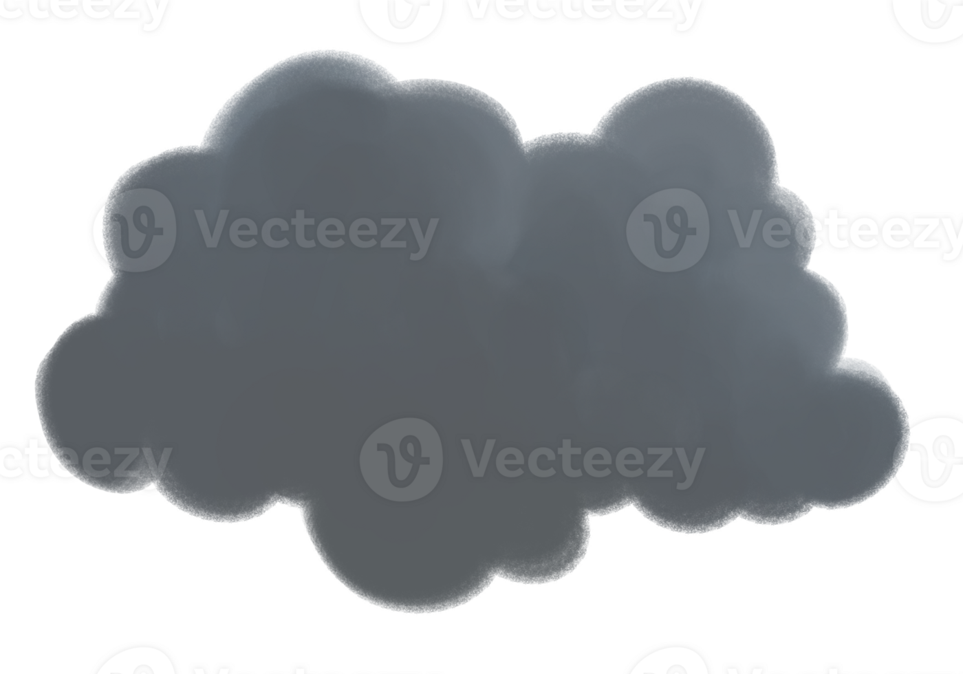 Fluffy grey cloud is shown in the middle of the sky png