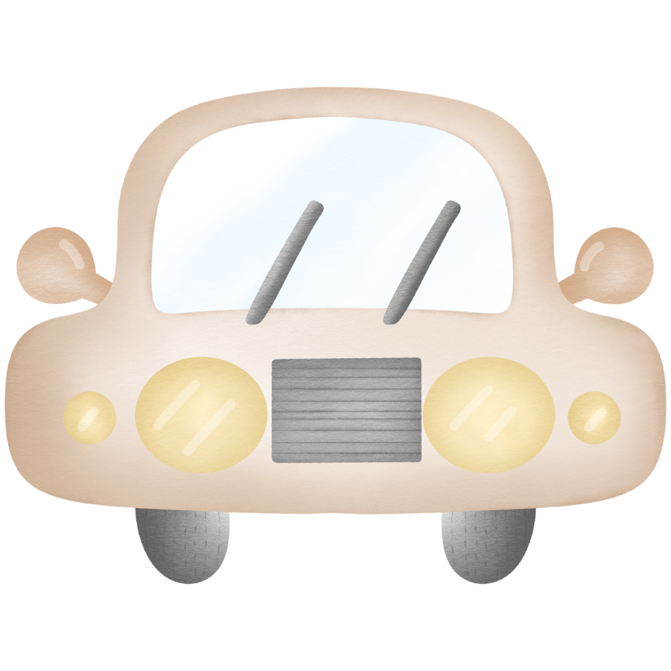 brown car hand drawn png