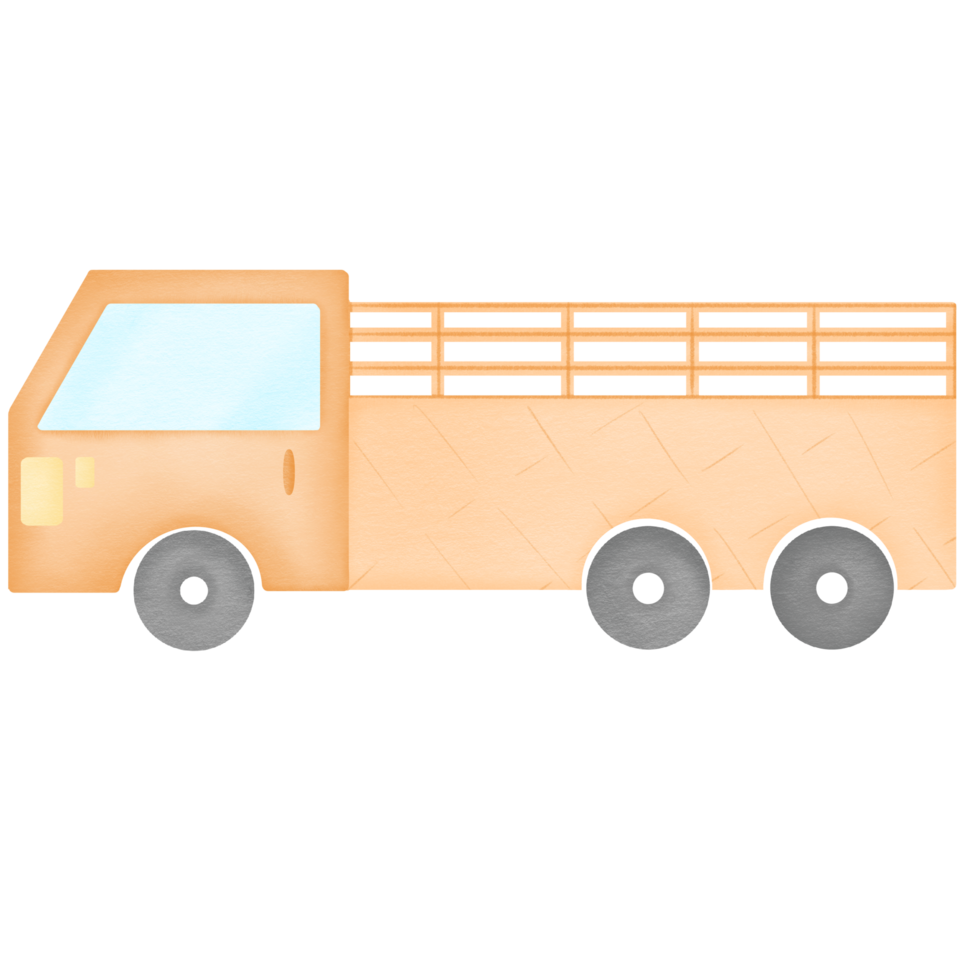Trailer hand drawn transparency png
