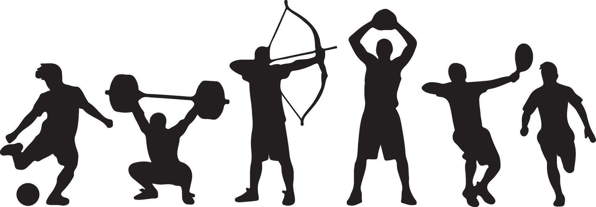 Inclusive Sports Set for Design Projects vector