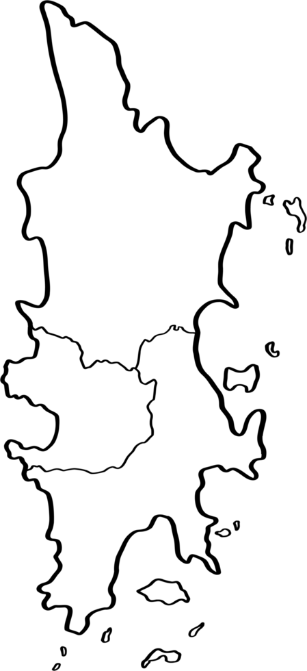 freehand drawing of Phuket city map. png