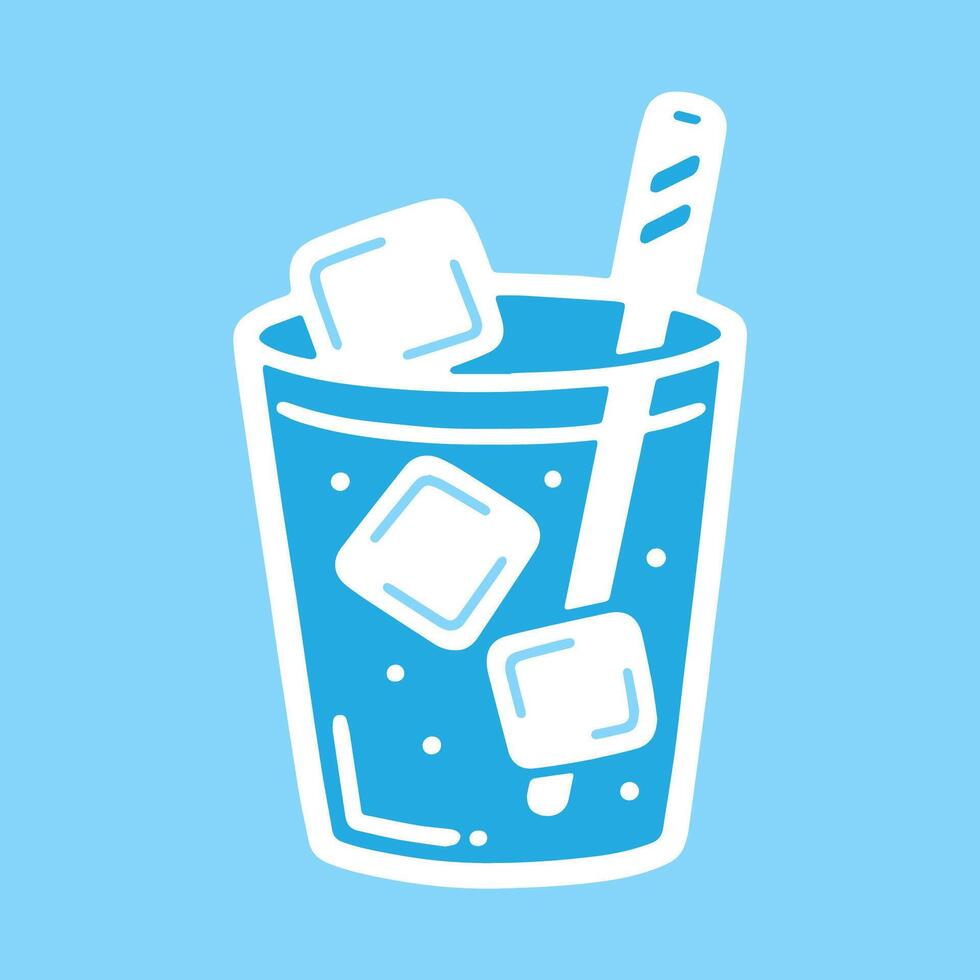 cold drink icon vector