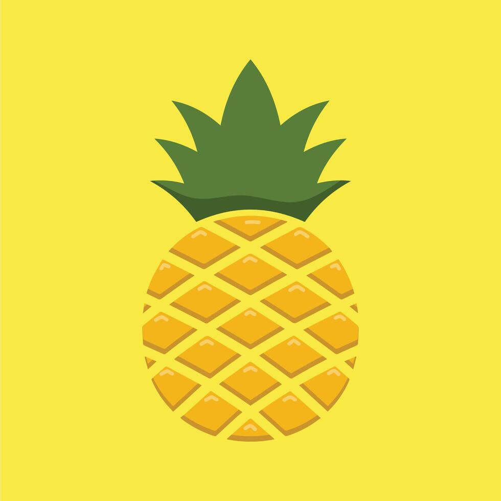 pineapple icon illustration vector