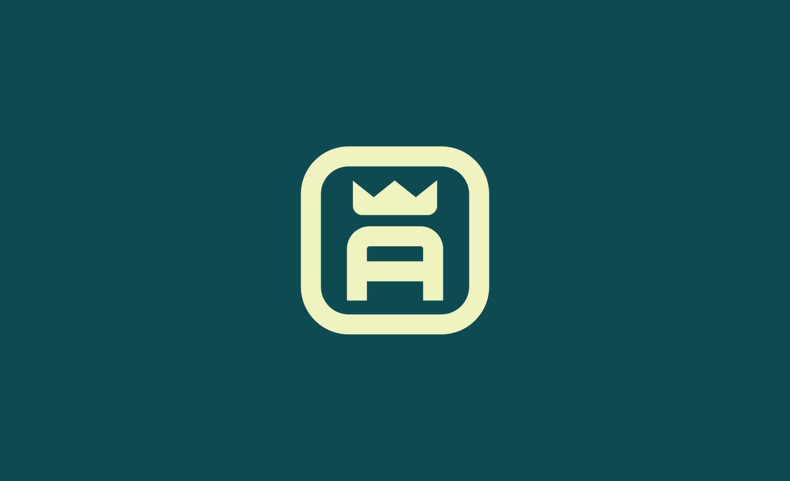 Creative Crown Logo with Letter A. Elegant, King, Royal and Premium concept for Luxury and jewellery Brand. vector