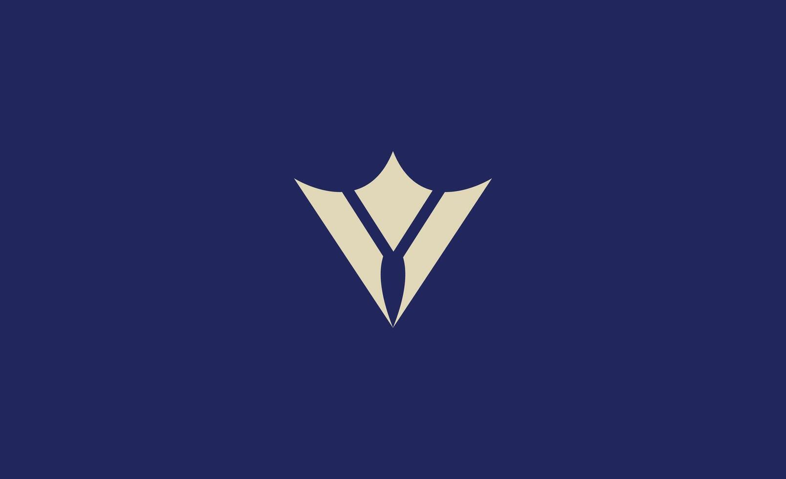 Crown Logo with Letter V. Elegant, Royal, King and Premium Template for Luxury and jewellery Brand. vector