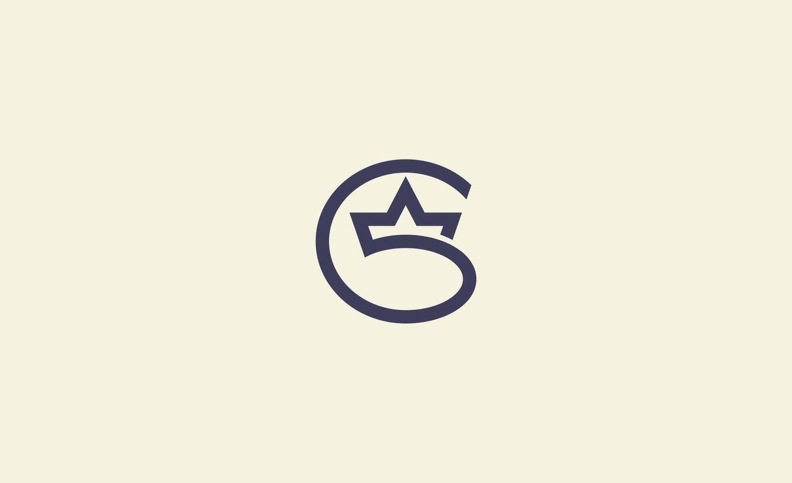 Crown Logo with Letter G. King, Elegant, Royal and Premium design for Luxury and jewellery Brand. vector