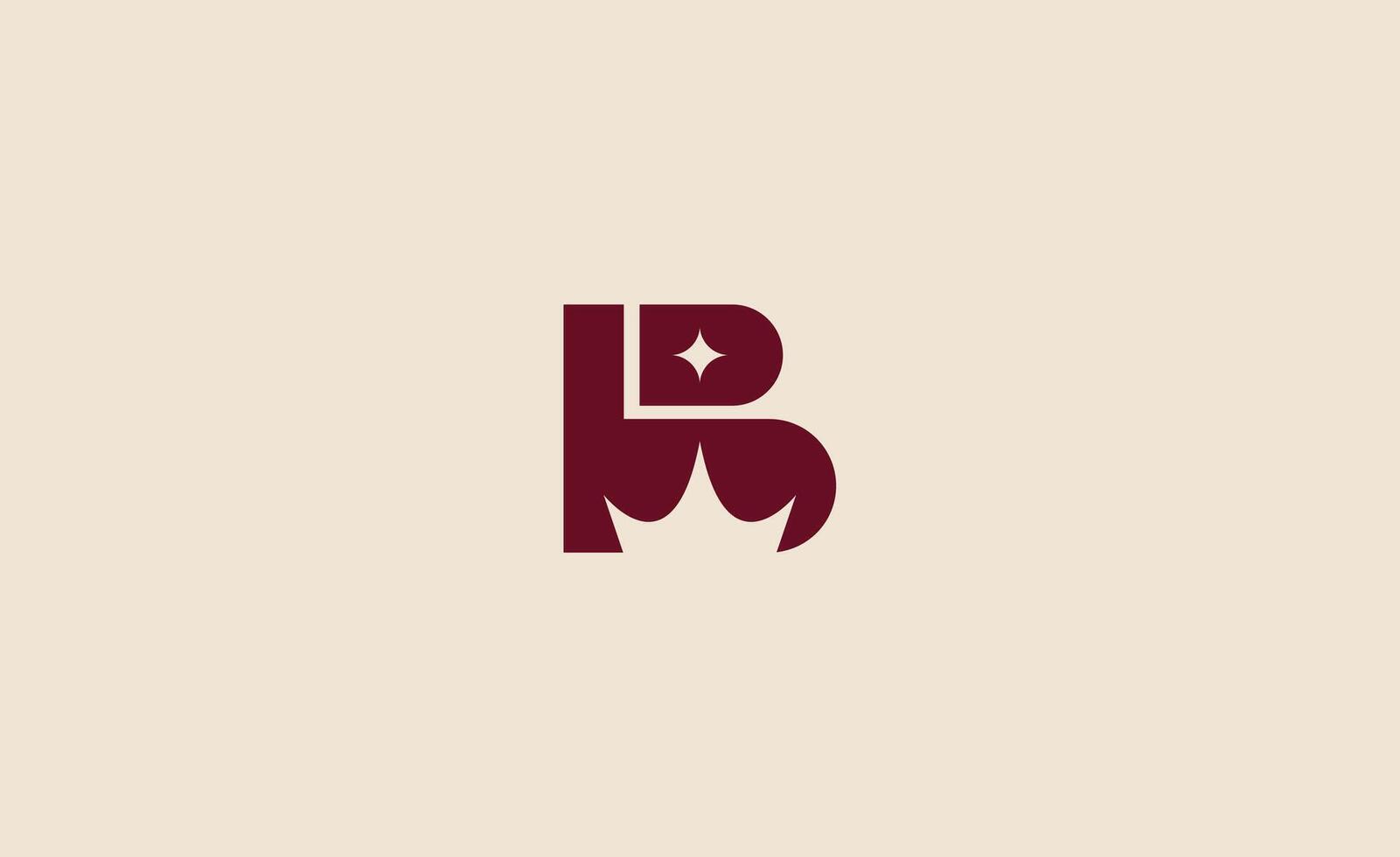 Creative Crown Logo with Letter B. Elegant, Royal, King and Premium concept for Luxury and jewellery Brand. vector