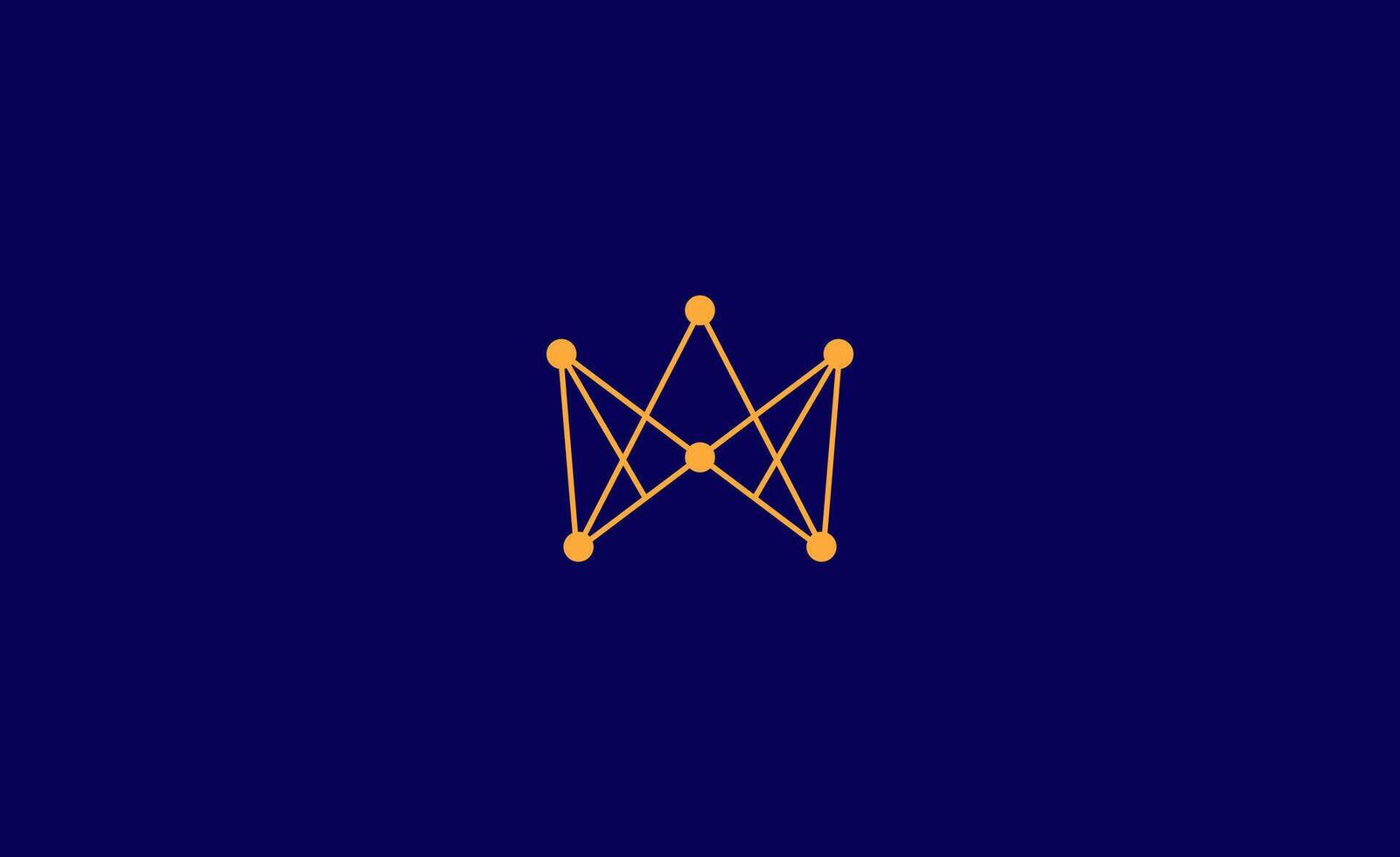 Logo Crown Astronomy. Astrology, Constellation and star concept. vector