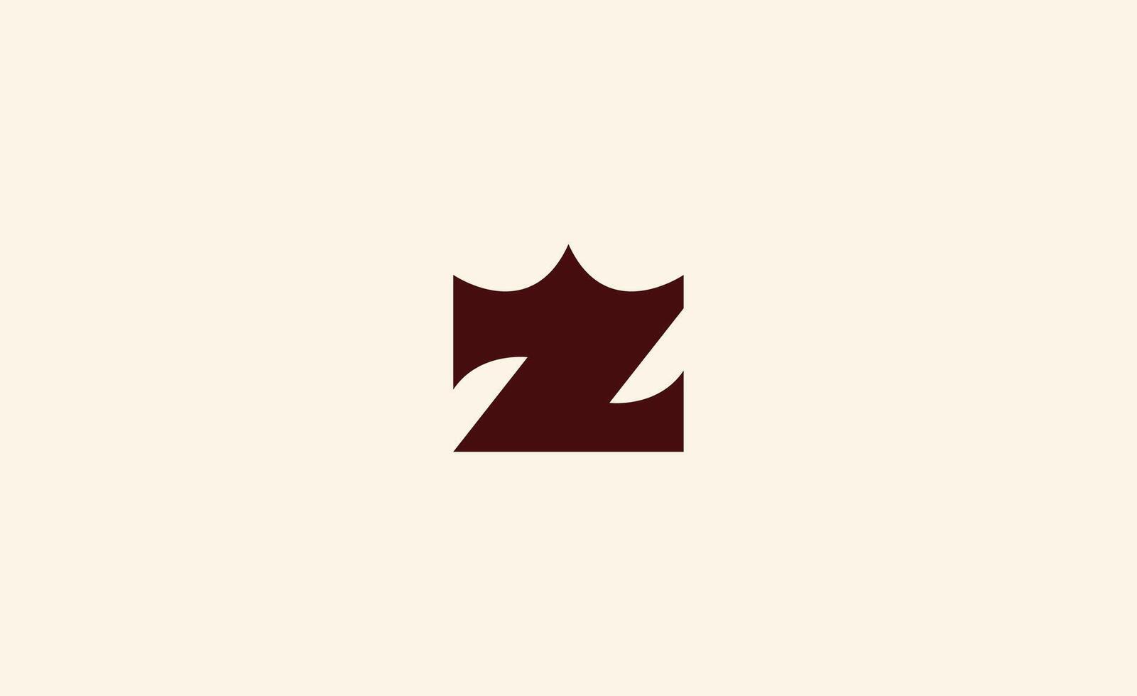 Crown Logo with Letter Z. Elegant, King, Royal and Premium Template for Luxury and jewellery Brand. vector