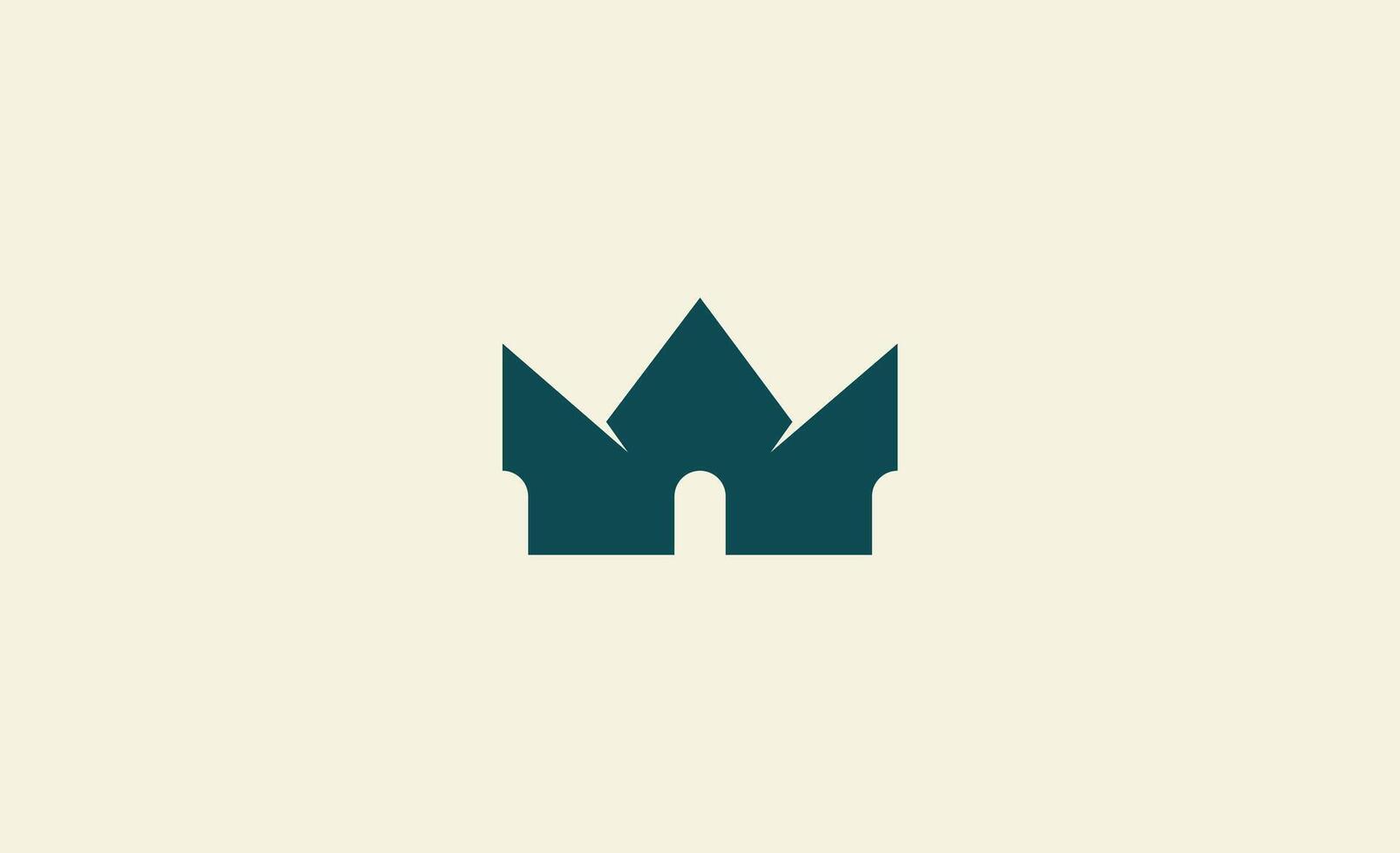 Logo Crown Home Theater. Premium, Residence, Real Estate concept. vector