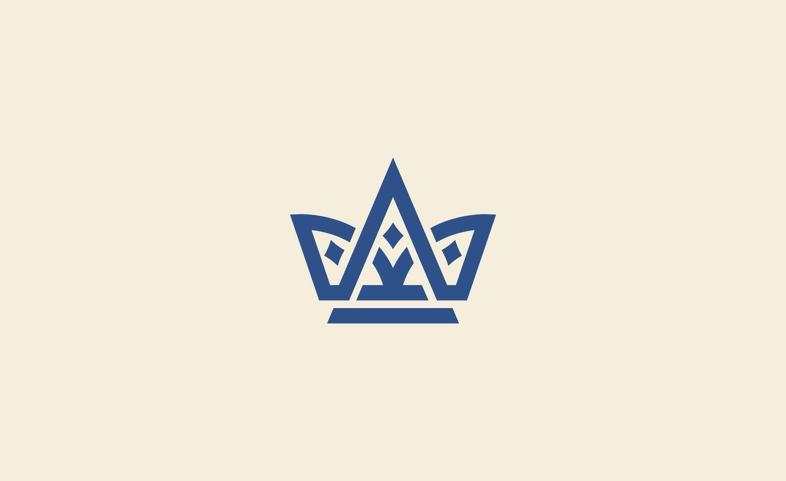 Creative Crown Logo with Letter A. Elegant, Royal, King and Premium Template for Luxury and jewellery Brand. vector