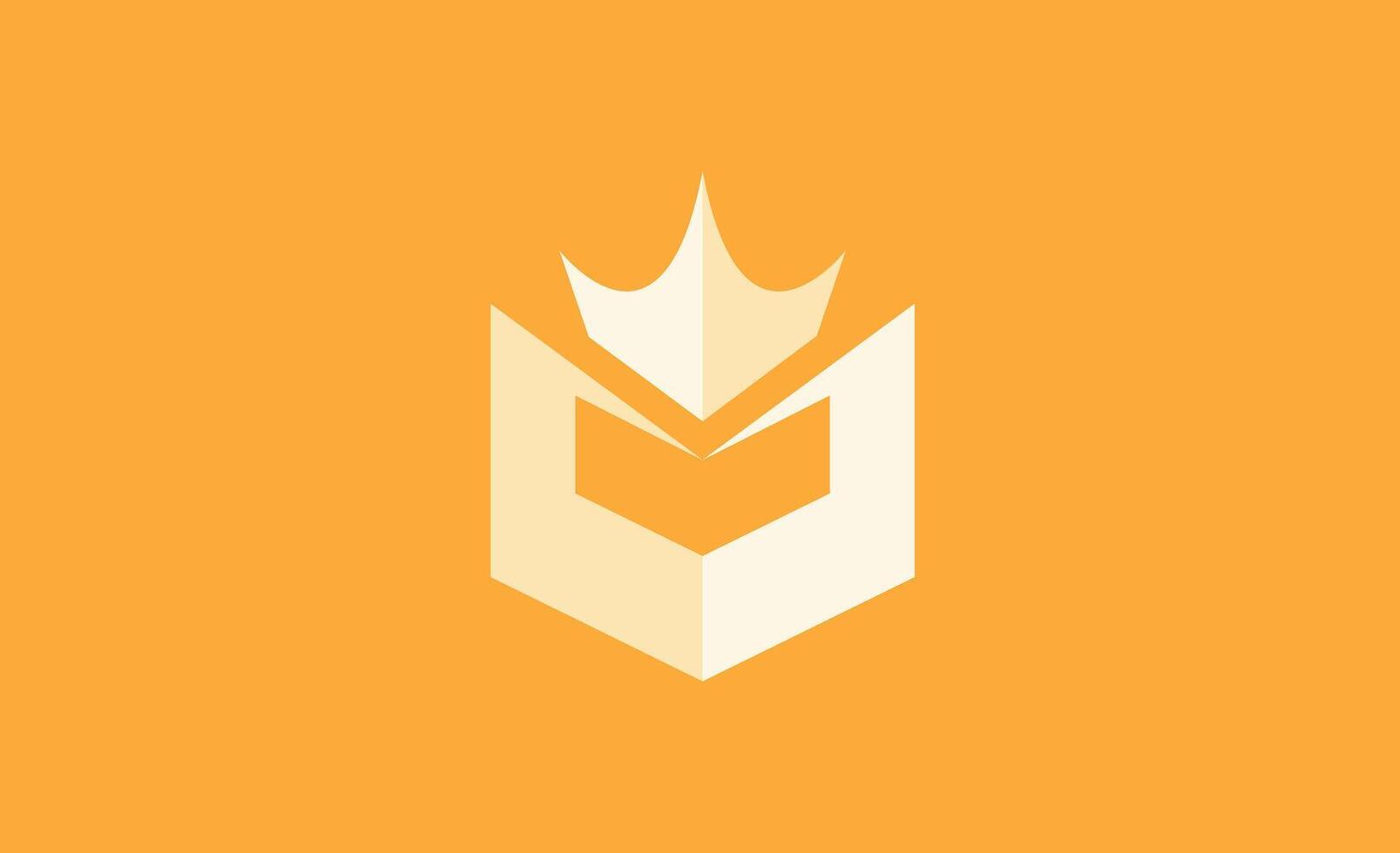 Creative Crown Logo with Letter M. Elegant, Royal, King and Premium Template for Luxury Brand. vector