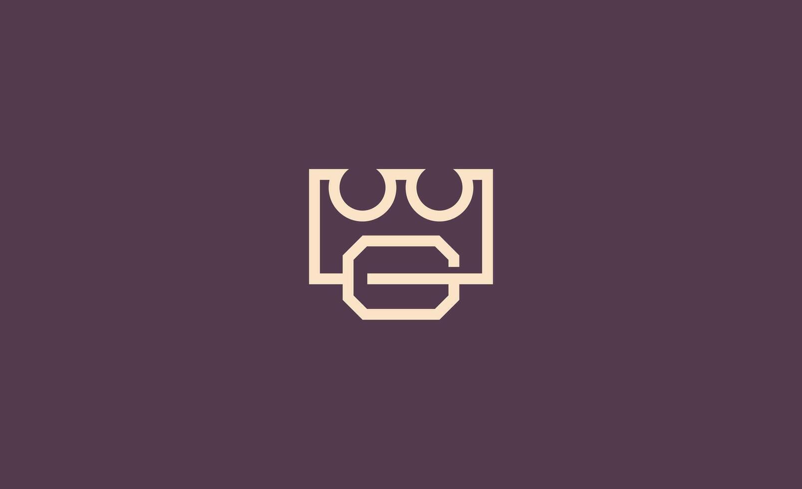Creative Crown Logo with Letter G. King, Elegant, Royal and Premium Template for Luxury and jewellery Brand. vector