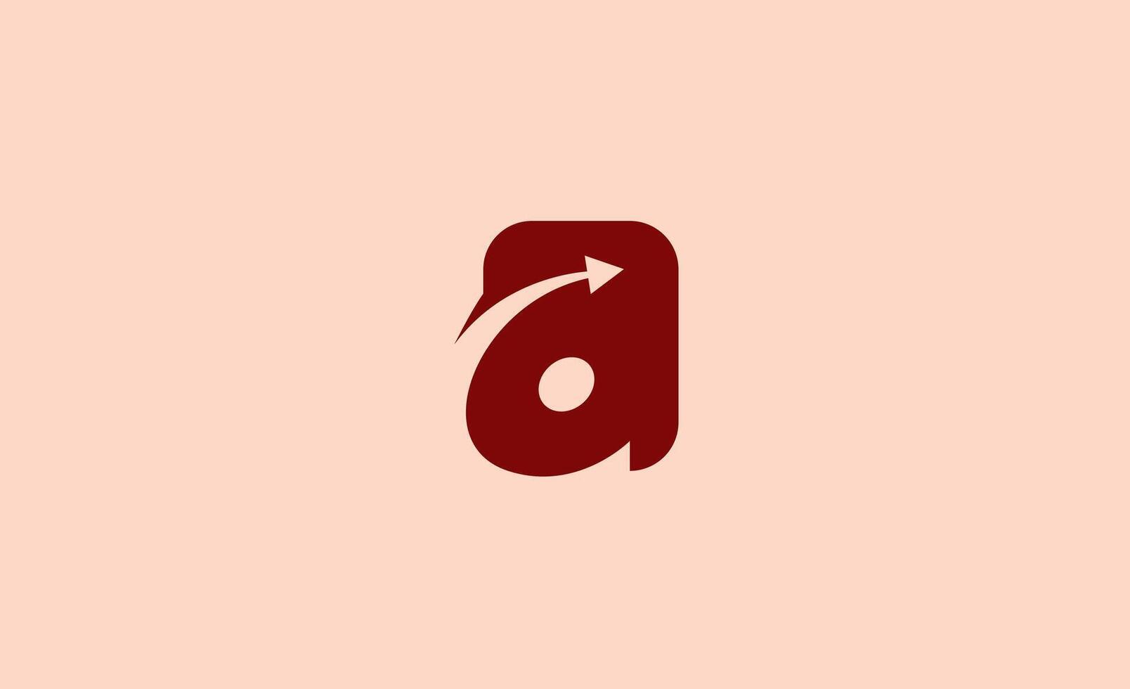 Logo Arrow With Letter A. Growth, Travel and Business Concept. vector