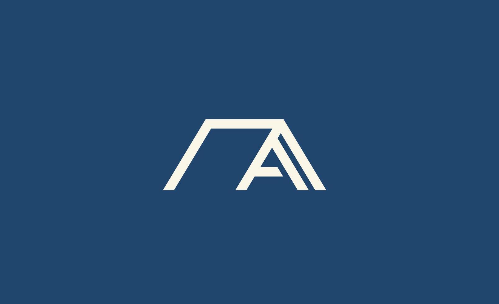 Logo Minimal House or Home rooftop with Letter A in Line style. Residence and Real Estate concept. vector