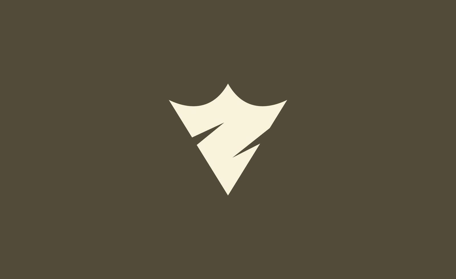 Crown Logo with Letter Z. Elegant, King, Royal and Premium design for Luxury and jewellery Brand. vector