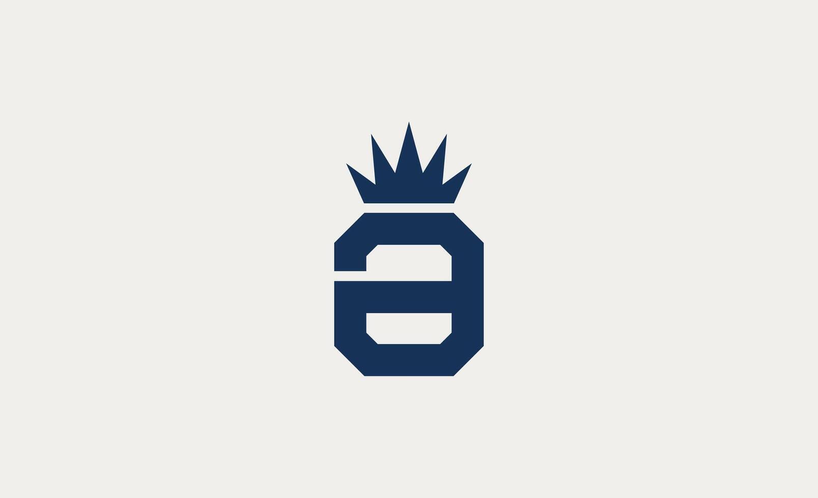 Crown Logo with Letter A. King, Elegant, Royal and Premium concept for Luxury and jewellery Brand. vector