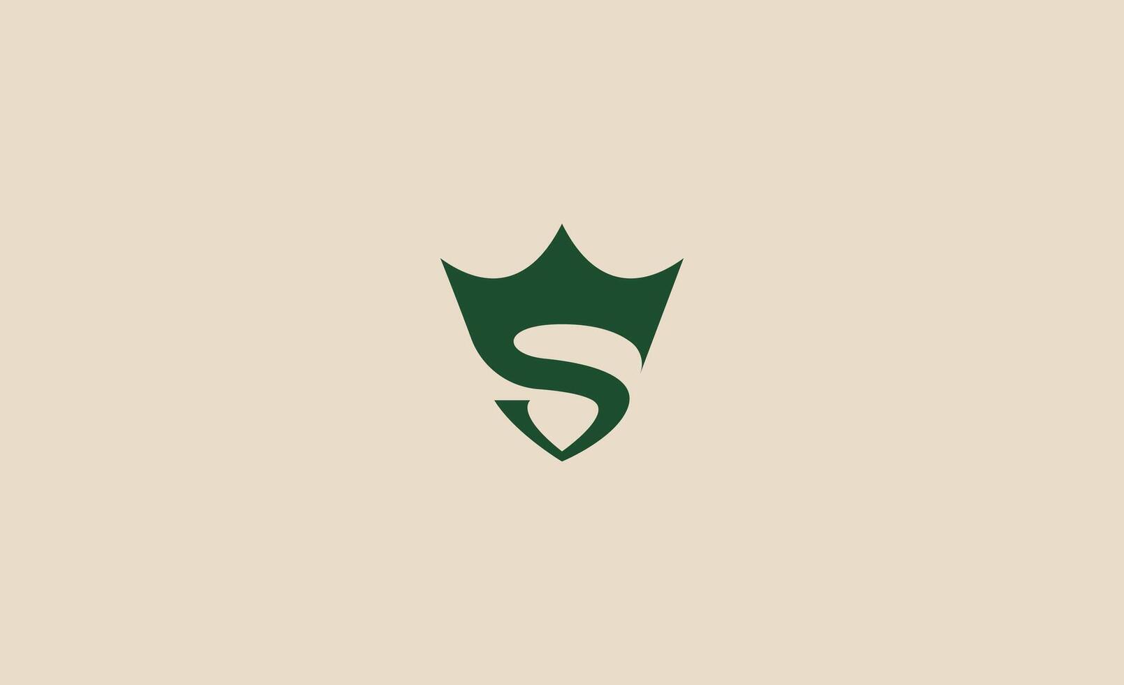 Crown Logo with Letter S. Elegant, King, Royal and Premium design for Luxury and jewellery Brand. vector